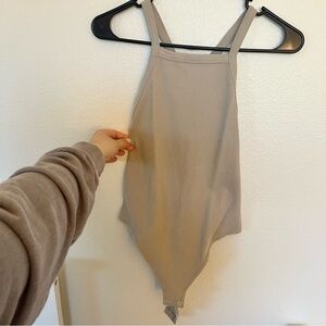 Neutral Ribbed Bodysuit